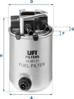 UFI 24.061.01 - Горивен филтър vvparts.bg