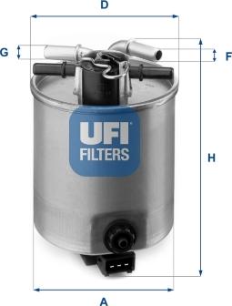 UFI 24.025.01 - Горивен филтър vvparts.bg