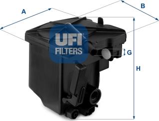 UFI 24.027.00 - Горивен филтър vvparts.bg