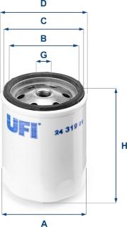 UFI 24.319.01 - Горивен филтър vvparts.bg