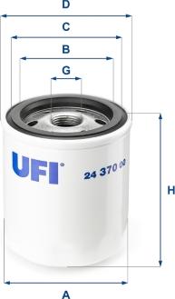 UFI 24.370.00 - Горивен филтър vvparts.bg