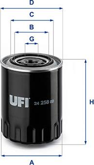 UFI 24.258.00 - Горивен филтър vvparts.bg