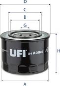 UFI 24.A00.00 - Горивен филтър vvparts.bg