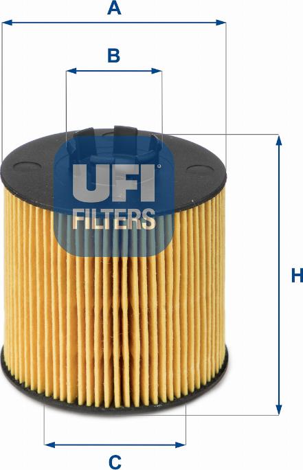 UFI 25.047.00 - Маслен филтър vvparts.bg