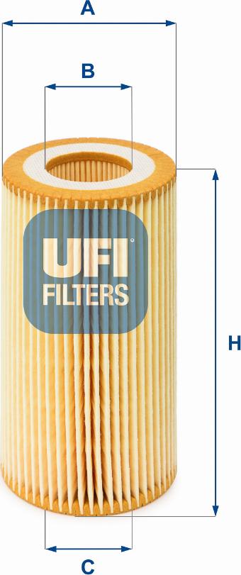 UFI 25.001.00 - Маслен филтър vvparts.bg