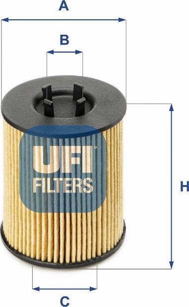 UFI 25.017.00 - Маслен филтър vvparts.bg