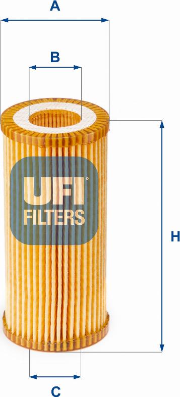 UFI 25.153.00 - Маслен филтър vvparts.bg