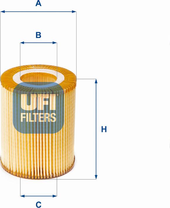 UFI 25.152.00 - Маслен филтър vvparts.bg