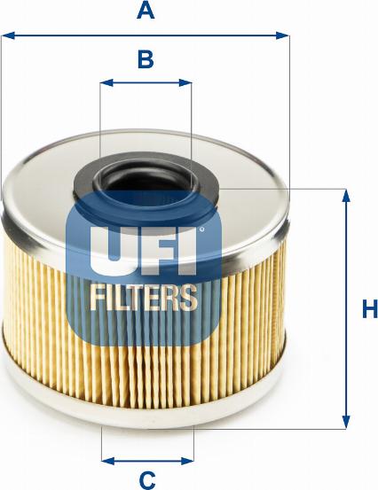 UFI 26.686.00 - Горивен филтър vvparts.bg