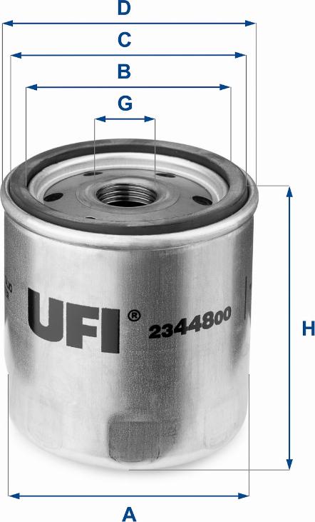 UFI 23.448.00 - Маслен филтър vvparts.bg