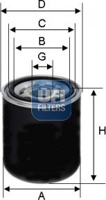 UFI 86.008.00 - Филтър, работна хидравлика vvparts.bg