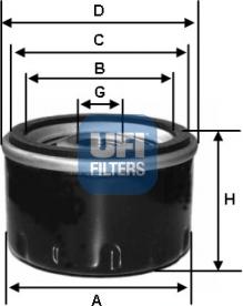 UFI 23.127.05 - Маслен филтър vvparts.bg