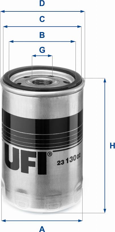 UFI 23.130.02 - Маслен филтър vvparts.bg