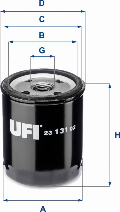 UFI 23.131.02 - Маслен филтър vvparts.bg