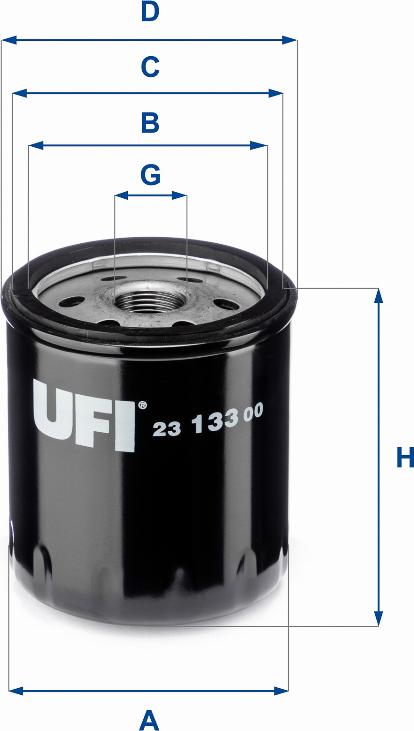 UFI 23.133.00 - Маслен филтър vvparts.bg