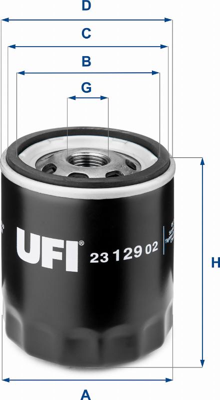 UFI 23.129.02 - Маслен филтър vvparts.bg