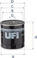 UFI 23.751.00 - Маслен филтър vvparts.bg