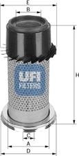 UFI 27.455.00 - Въздушен филтър vvparts.bg