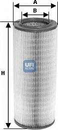 UFI 27.400.00 - Въздушен филтър vvparts.bg