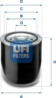 UFI 27.A66.00 - Пълнител-изсушител на въздуха, пневматична система vvparts.bg