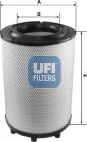 UFI 27.B36.00 - Въздушен филтър vvparts.bg