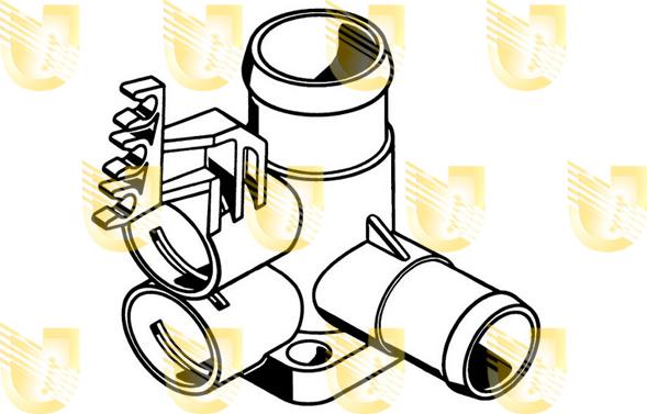 Unigom 341803 - Фланец за охладителната течност vvparts.bg