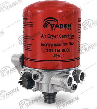 VADEN ORIGINAL 301.02.0040 - Изсушител на въздуха, пневматична система vvparts.bg