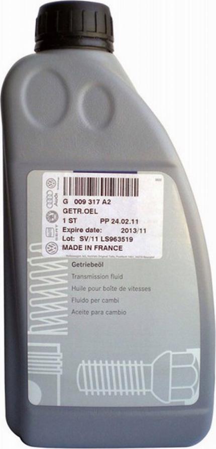 VAG G 009 317 A2 - Трансмисионно масло за ръчна трансмисия vvparts.bg