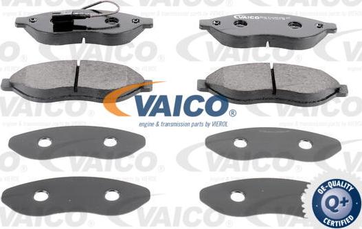 VAICO V42-0093 - Комплект спирачно феродо, дискови спирачки vvparts.bg