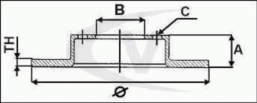 VAICO V10-40071 - Спирачен диск vvparts.bg