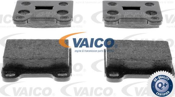 VAICO V10-0761 - Комплект спирачно феродо, дискови спирачки vvparts.bg