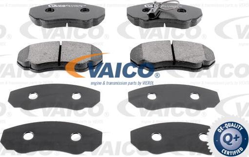 VAICO V42-4112 - Комплект спирачно феродо, дискови спирачки vvparts.bg