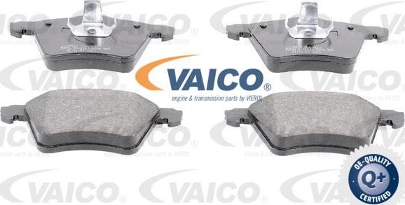 VAICO V25-0001 - Комплект спирачно феродо, дискови спирачки vvparts.bg