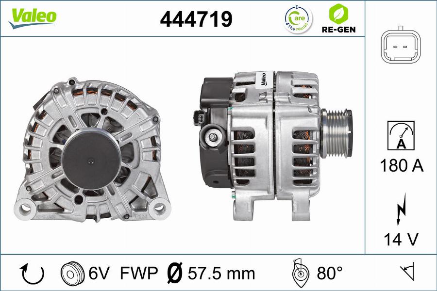 Valeo 444719 - Генератор vvparts.bg