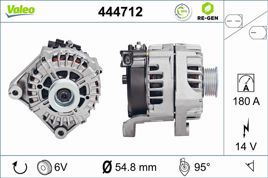 Valeo 444712 - Генератор vvparts.bg