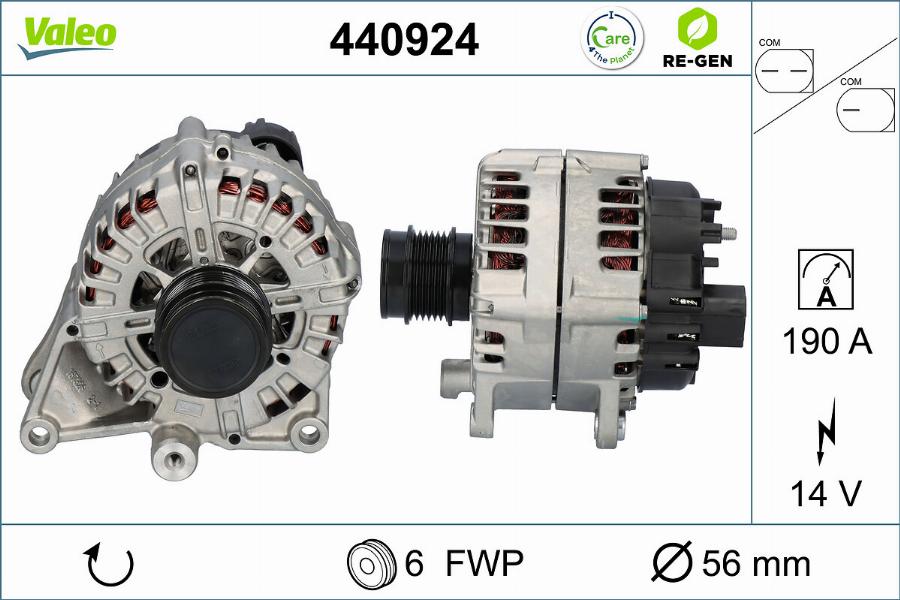 Valeo 440924 - Генератор vvparts.bg