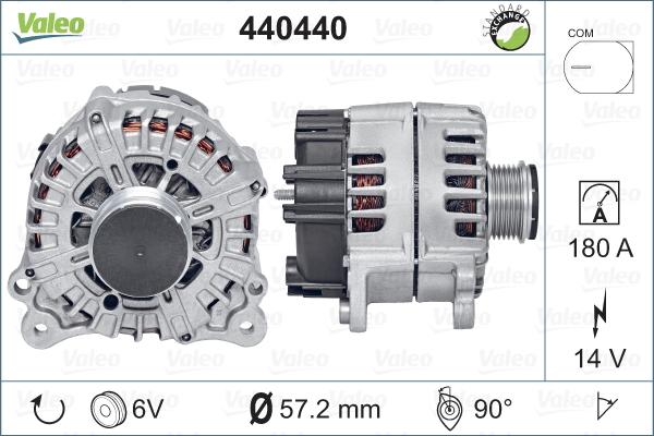 Valeo 440440 - Генератор vvparts.bg