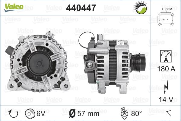 Valeo 440447 - Генератор vvparts.bg