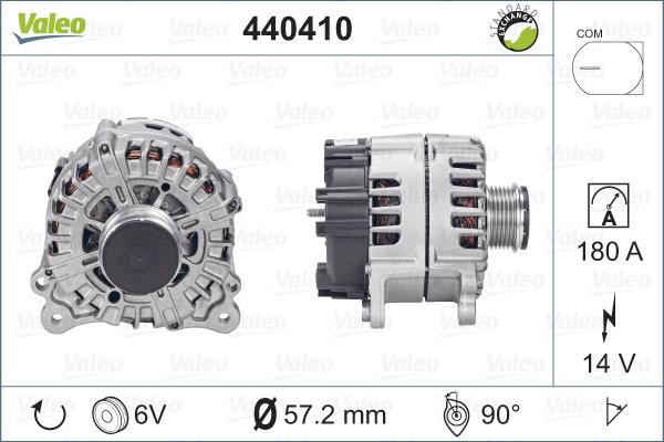 Valeo 440410 - Генератор vvparts.bg