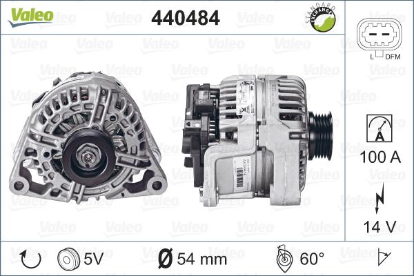 Valeo 440484 - Генератор vvparts.bg