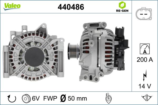 Valeo 440486 - Генератор vvparts.bg