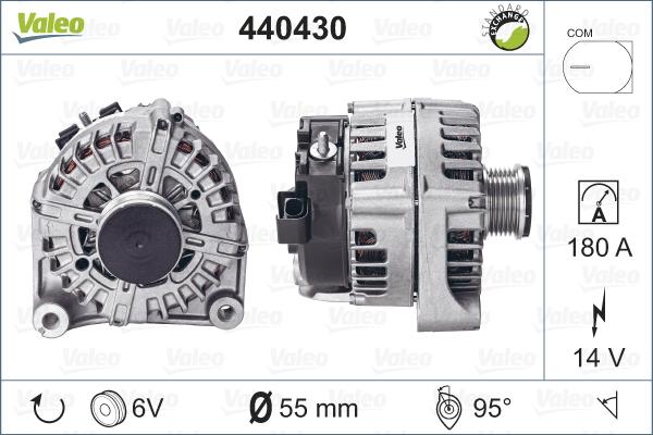 Valeo 440430 - Генератор vvparts.bg