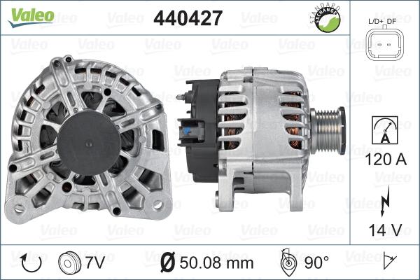 Valeo 440427 - Генератор vvparts.bg