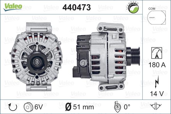 Valeo 440473 - Генератор vvparts.bg