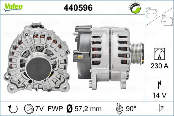 Valeo 440596 - Генератор vvparts.bg