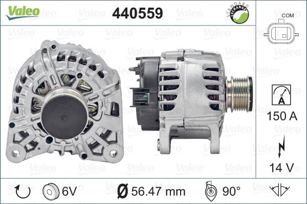 Valeo 440559 - Генератор vvparts.bg