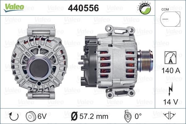 Valeo 440556 - Генератор vvparts.bg