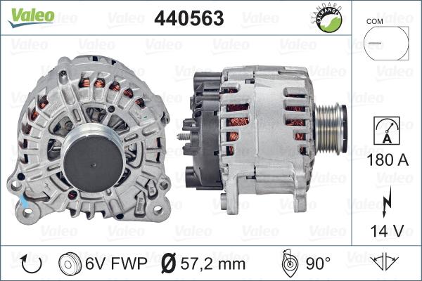 Valeo 440563 - Генератор vvparts.bg