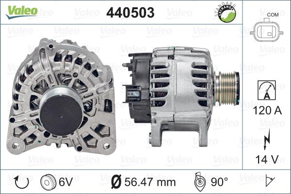 Valeo 440503 - Генератор vvparts.bg