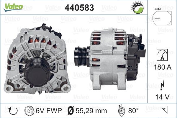 Valeo 440583 - Генератор vvparts.bg